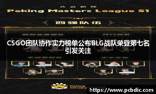 CSGO团队协作实力榜单公布BLG战队荣登第七名引发关注